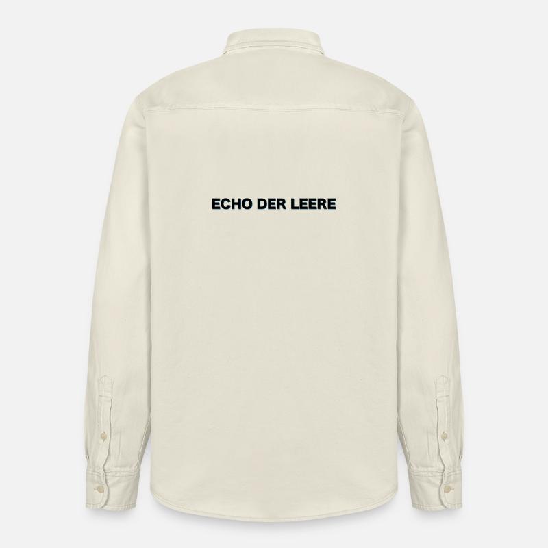 Les gens stupides brillent d’un écho de vide - Chemise unisexe coupe décontractée bio Stanley/Stella - écru doux