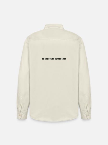Härzbluetobwalderin Kanton Obwalden - Relaxed Fit Unisex Organic Hemd von Stanley/Stella - Natur