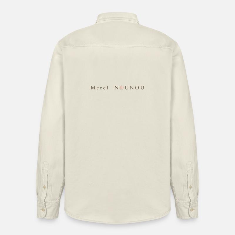 Botschaft der Anerkennung – Danke, Nanny - Relaxed Fit Unisex Organic Hemd von Stanley/Stella - Natur
