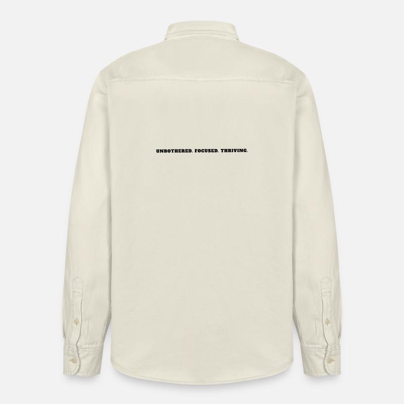 Unbothered Focused Thriving Bold Mindset Tee - Relaxed Fit Unisex Organic Hemd von Stanley/Stella - Natur