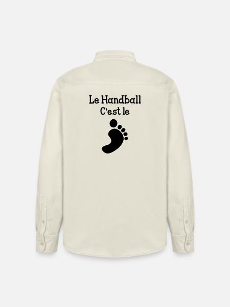 Handball is great! - Relaxed Fit Unisex Organic Shirt by Stanley/Stella - soft Ecru