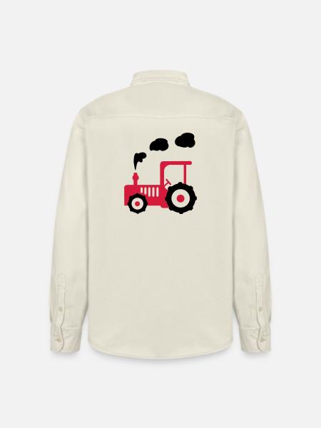tracteur - Chemise unisexe coupe décontractée bio Stanley/Stella - écru doux