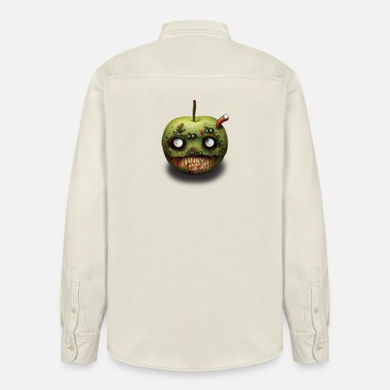 Zombie Pomme Fallen Fruit - Chemise unisexe coupe décontractée bio Stanley/Stella - écru doux