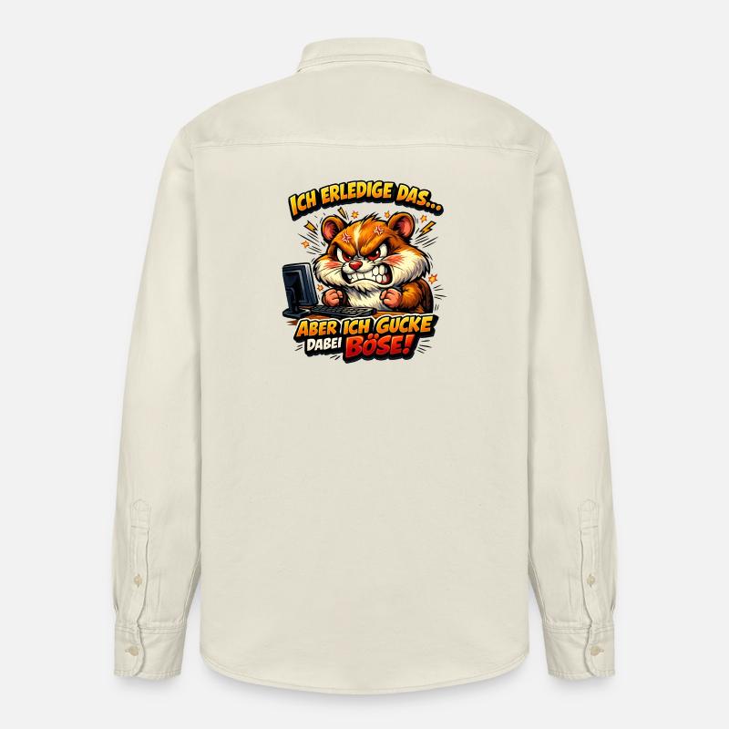 Ich mach das Hamster - Relaxed Fit Unisex Organic Hemd von Stanley/Stella - Natur