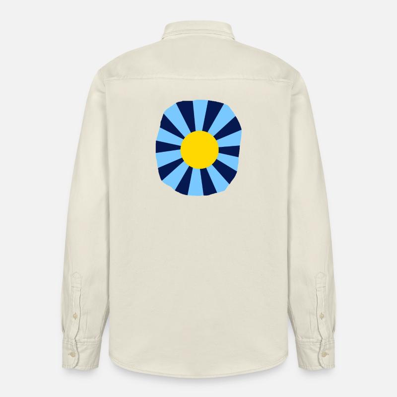 Psychedelische Blume - Relaxed Fit Unisex Organic Hemd von Stanley/Stella - Natur