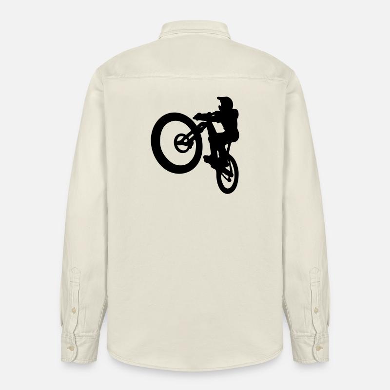 Saut VTT - Chemise unisexe coupe décontractée bio Stanley/Stella - écru doux