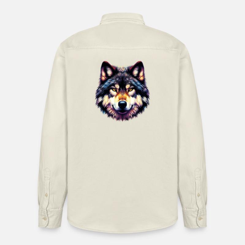 Wolf - Relaxed Fit Unisex Organic Hemd von Stanley/Stella - Natur