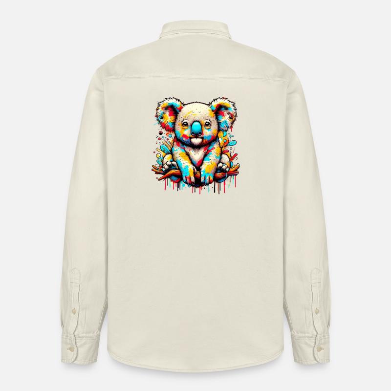 Koala - Chemise unisexe coupe décontractée bio Stanley/Stella - écru doux