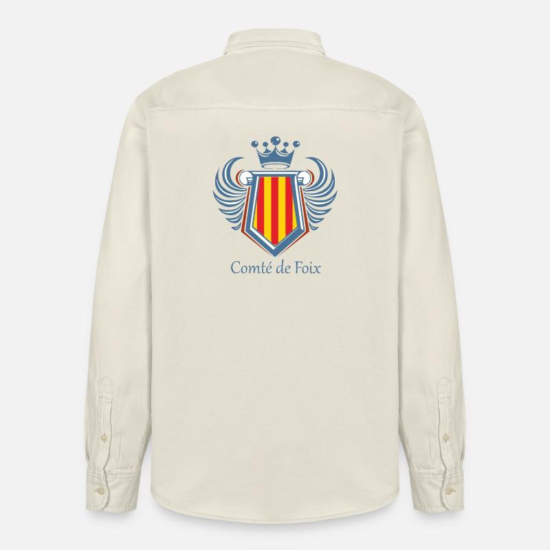 Comté de foix - Chemise unisexe coupe décontractée bio Stanley/Stella - écru doux