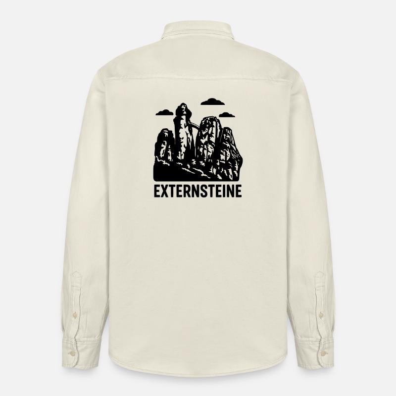 externsteine teutoburger wald - Relaxed Fit Unisex Organic Hemd von Stanley/Stella - Natur
