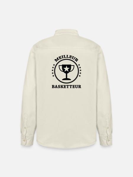 Best Basketball Player - Relaxed Fit Unisex Organic Shirt by Stanley/Stella - soft Ecru