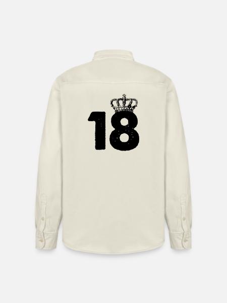 18 Crowns - Relaxed Fit Unisex Organic Shirt by Stanley/Stella - soft Ecru
