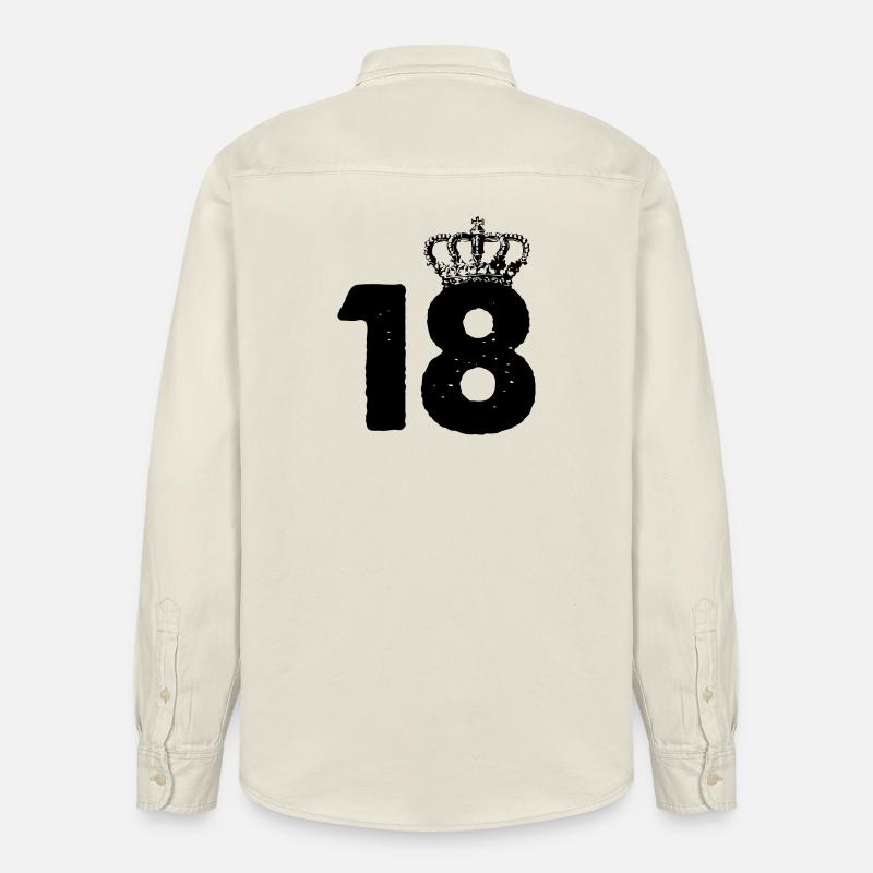 18 Corone - Camicia unisex vestibilità rilassata bio di Stanley/Stella - ecru morbido