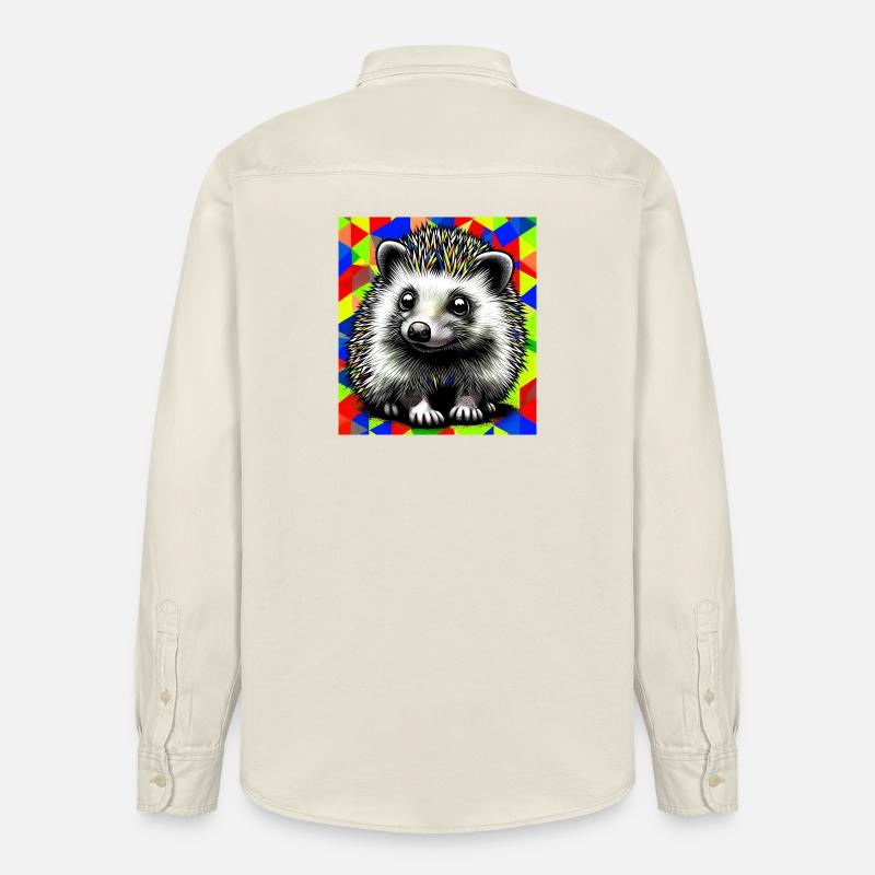 hérisson - Chemise unisexe coupe décontractée bio Stanley/Stella - écru doux