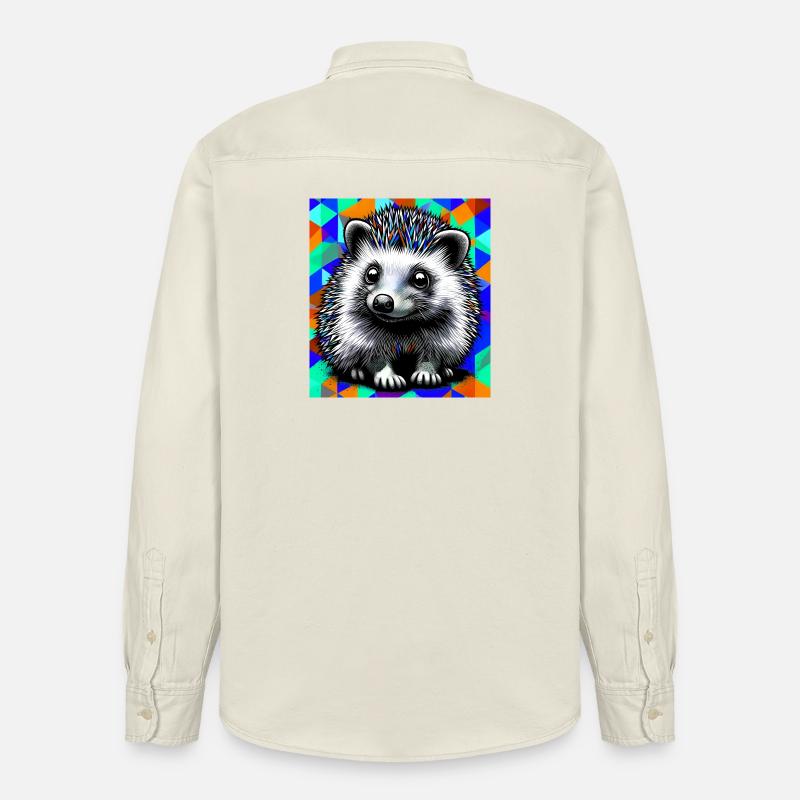 hérisson - Chemise unisexe coupe décontractée bio Stanley/Stella - écru doux