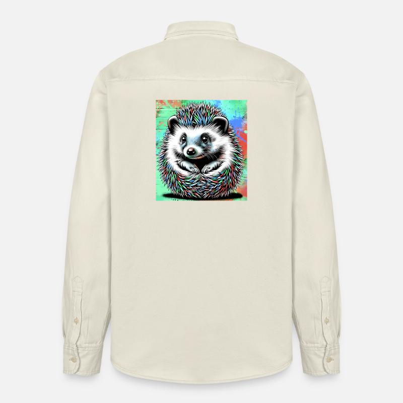 Igel - Relaxed Fit Unisex Organic Hemd von Stanley/Stella - Natur
