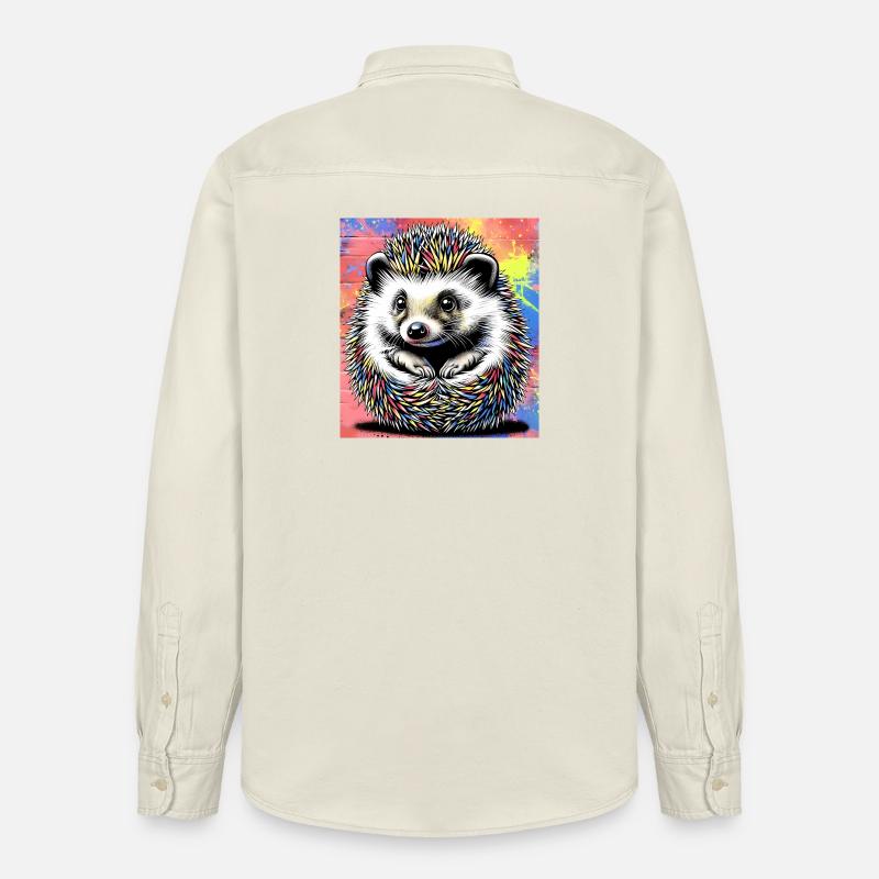 Igel - Relaxed Fit Unisex Organic Hemd von Stanley/Stella - Natur