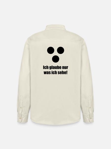 Ich glaube nur was ich sehe - Relaxed Fit Unisex Organic Shirt by Stanley/Stella - soft Ecru