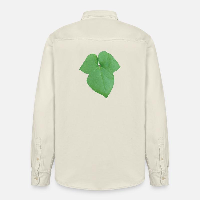 Green_Leaf_-_Tiny_Red_Spider - Relaxed Fit Unisex Organic Hemd von Stanley/Stella - Natur