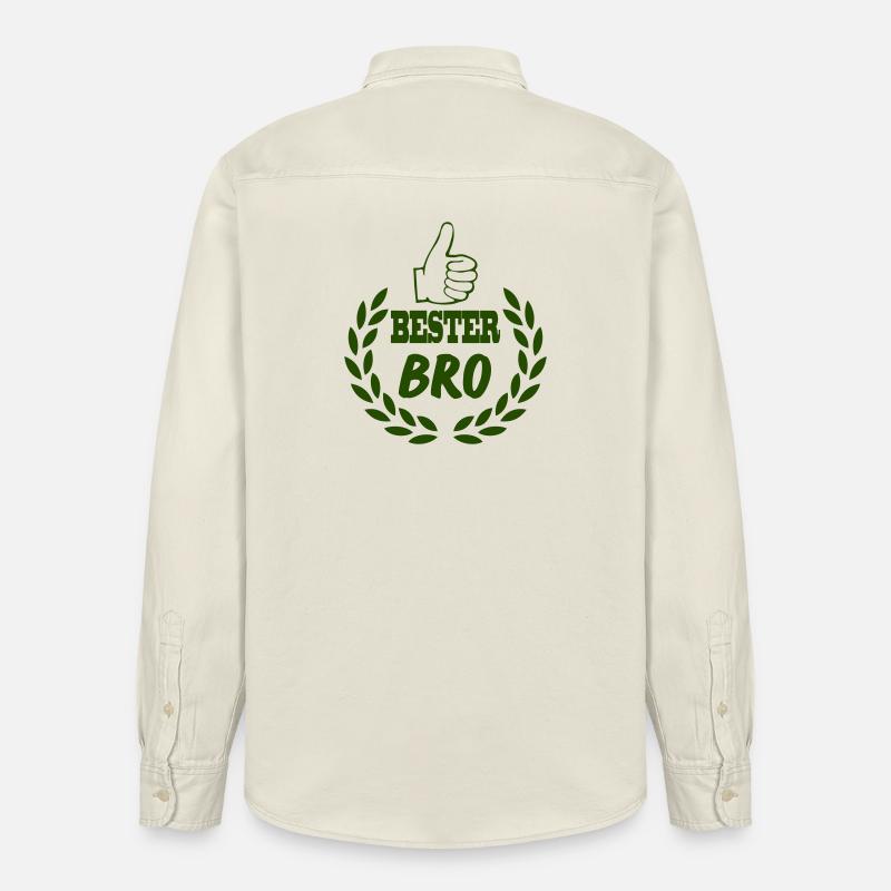 bester_bro - Chemise unisexe coupe décontractée bio Stanley/Stella - écru doux