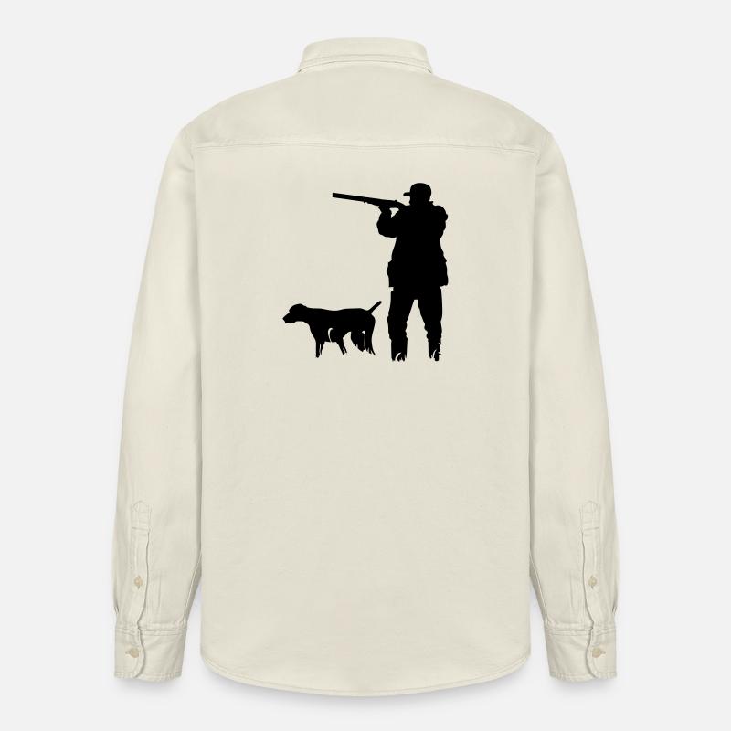 Jäger - Relaxed Fit Unisex Organic Hemd von Stanley/Stella - Natur
