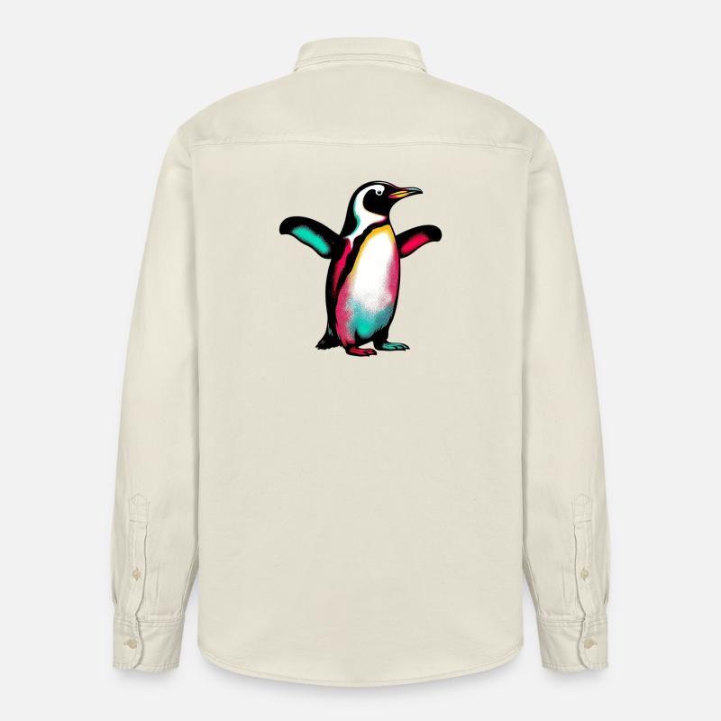 Pingouin - Chemise unisexe coupe décontractée bio Stanley/Stella - écru doux