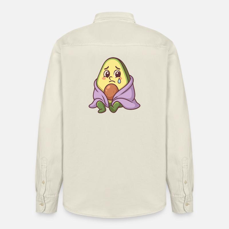 Avocat triste - Chemise unisexe coupe décontractée bio Stanley/Stella - écru doux