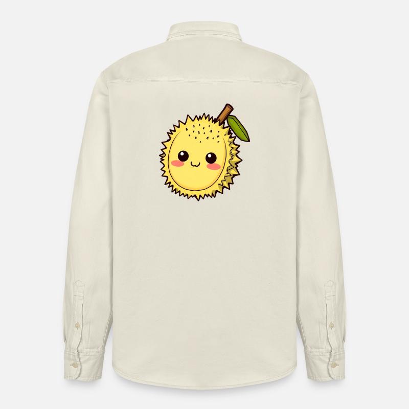 Fruit de durian Fruit puant - Chemise unisexe coupe décontractée bio Stanley/Stella - écru doux