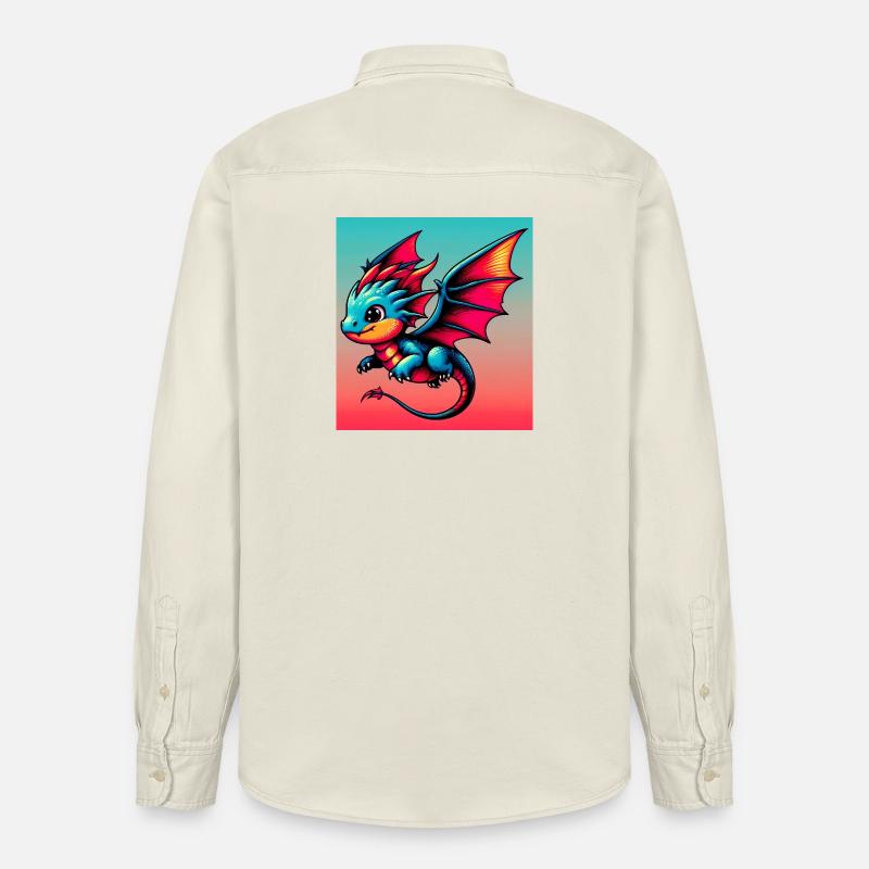 Drago - Camicia unisex vestibilità rilassata bio di Stanley/Stella - ecru morbido