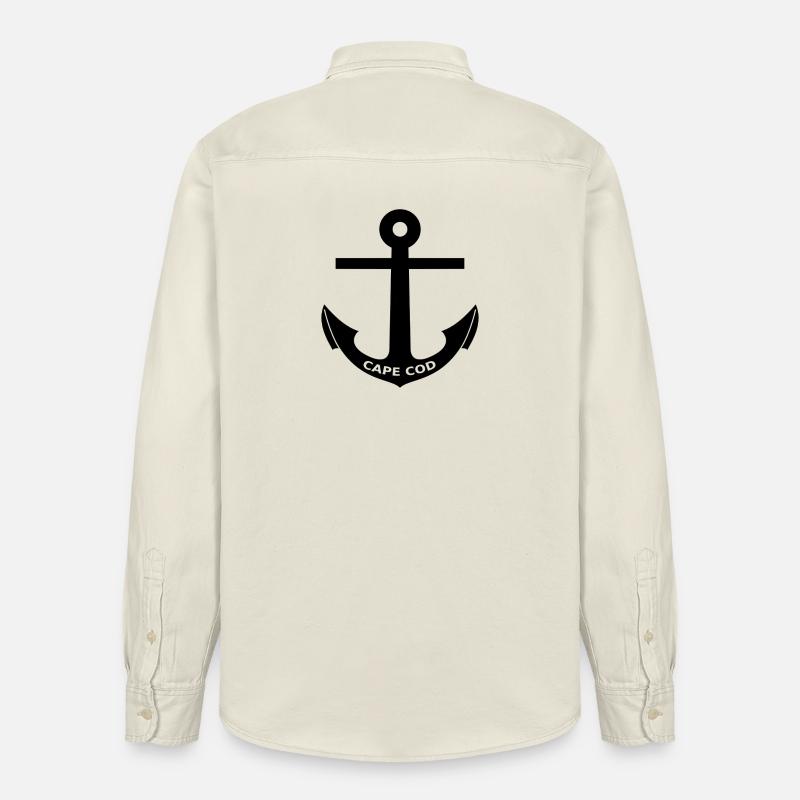 Cape Cod - Massachusetts - États-Unis - États-Unis - Chemise unisexe coupe décontractée bio Stanley/Stella - écru doux