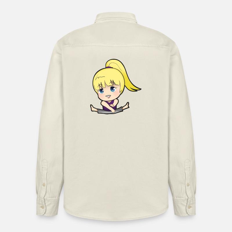 Chibi Anime Manga Splitkick - Chemise unisexe coupe décontractée bio Stanley/Stella - écru doux