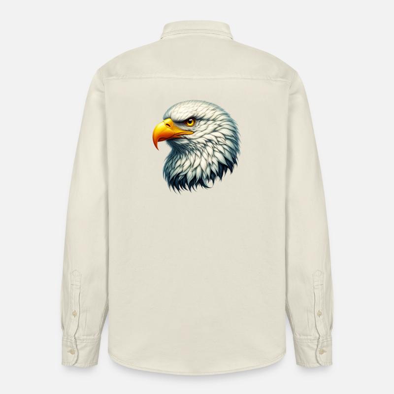Aigle - Chemise unisexe coupe décontractée bio Stanley/Stella - écru doux