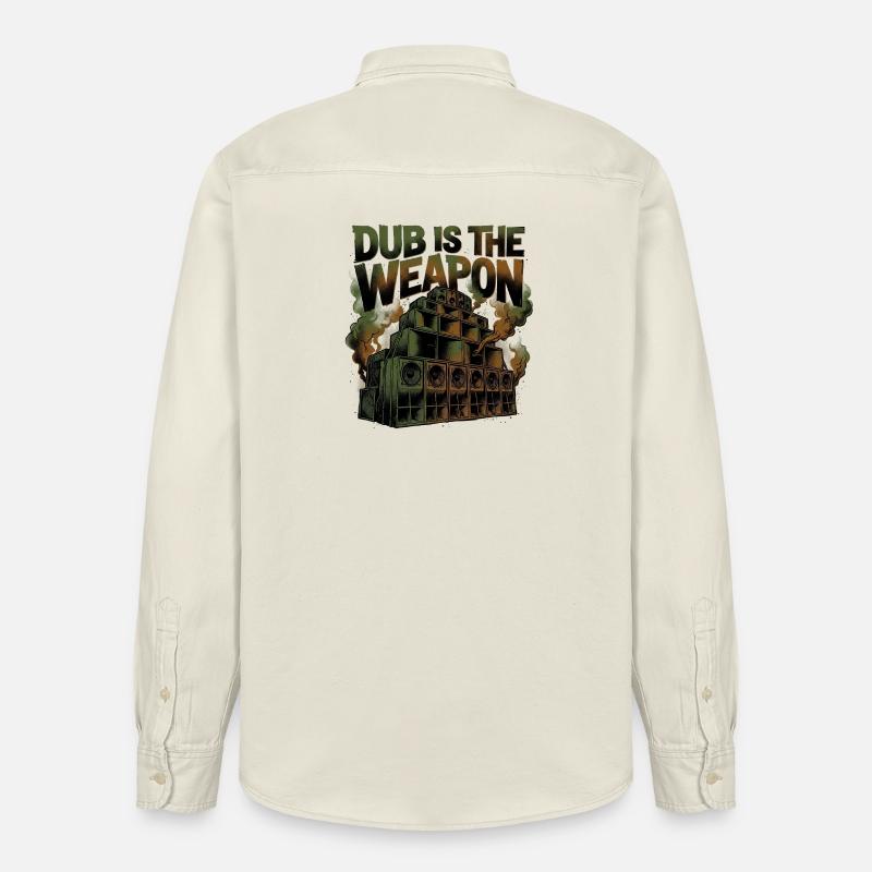 Le reggae dub est l’arme - Chemise unisexe coupe décontractée bio Stanley/Stella - écru doux