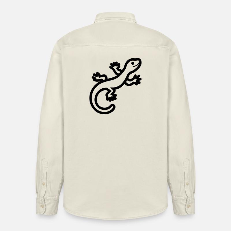 Eidechse - Relaxed Fit Unisex Organic Hemd von Stanley/Stella - Natur