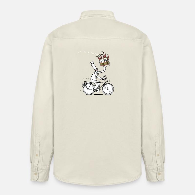 Geburtstag - Relaxed Fit Unisex Organic Hemd von Stanley/Stella - Natur