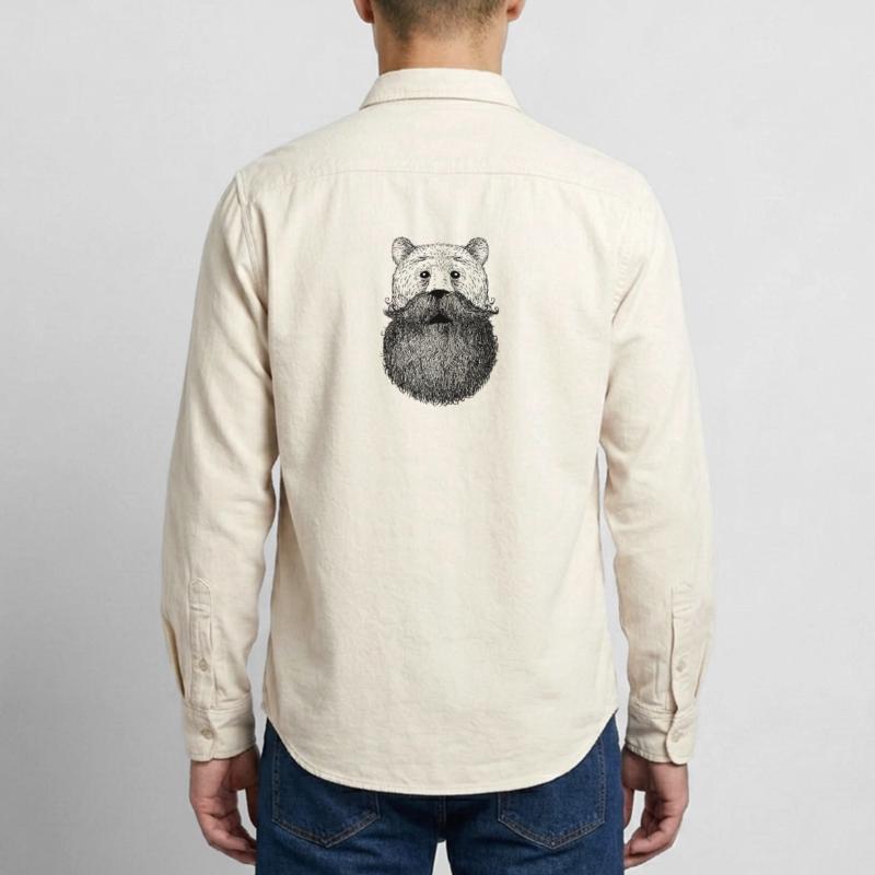 Bär oder Bart Relaxed Fit Unisex Organic Hemd von Stanley/Stella