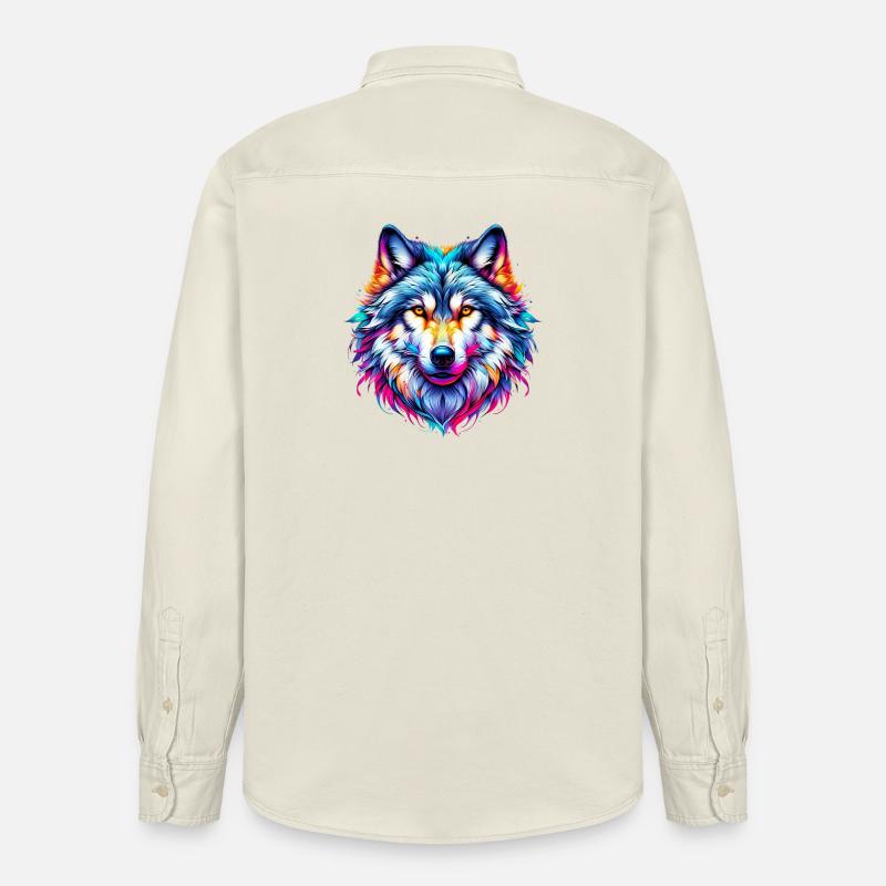 Loup - Chemise unisexe coupe décontractée bio Stanley/Stella - écru doux