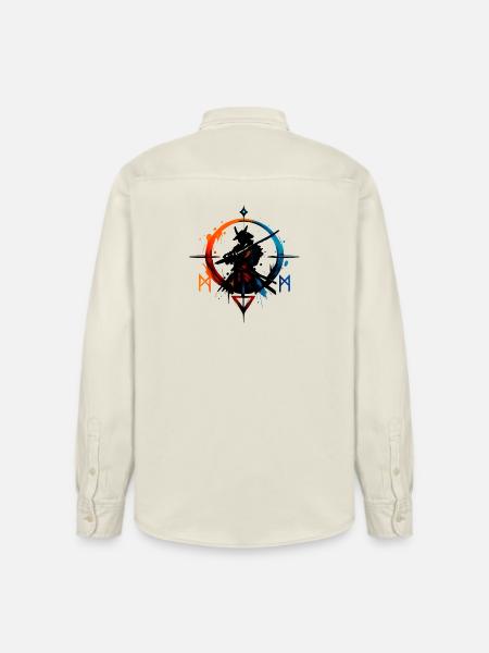 Feuer Eis Runenring - Relaxed Fit Unisex Organic Shirt by Stanley/Stella - soft Ecru