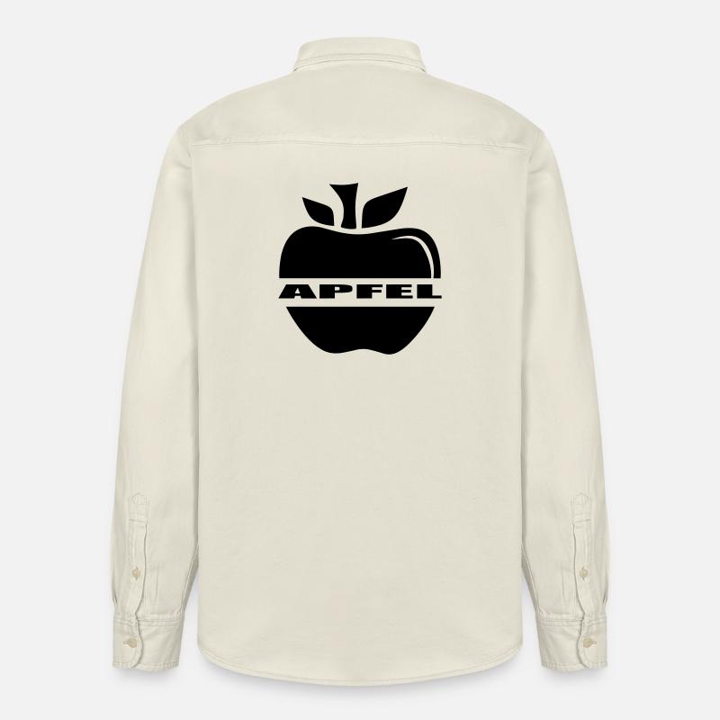 Apfel einfach ein Apfel - Relaxed Fit Unisex Organic Hemd von Stanley/Stella - Natur