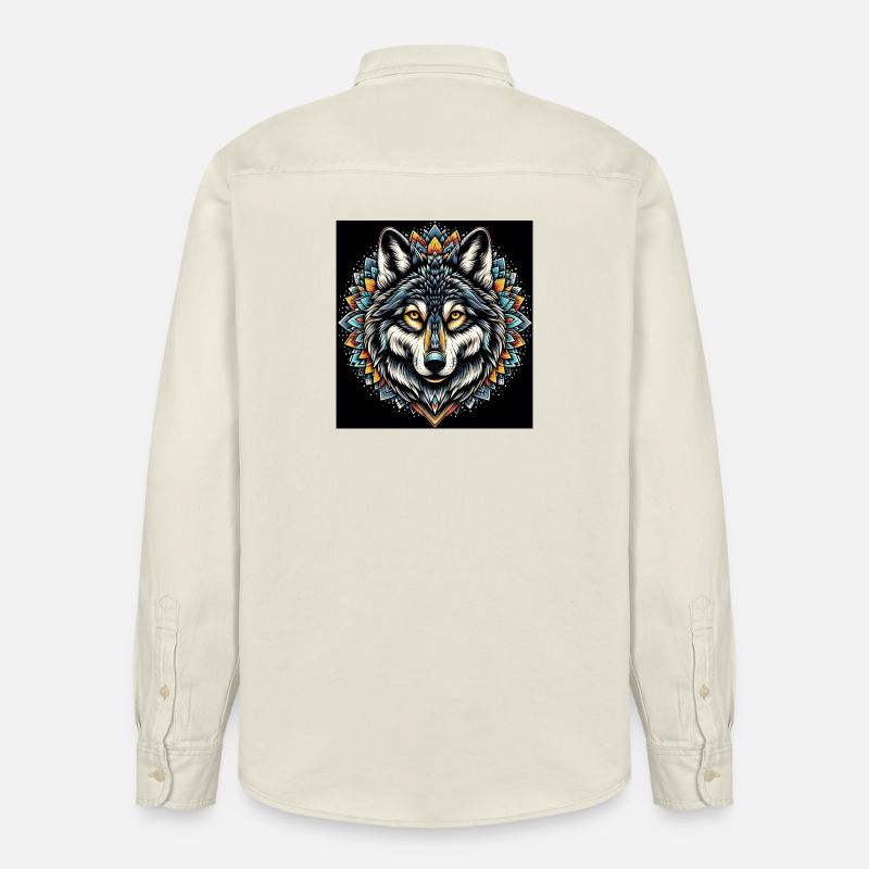 Wolf - Relaxed Fit Unisex Organic Hemd von Stanley/Stella - Natur