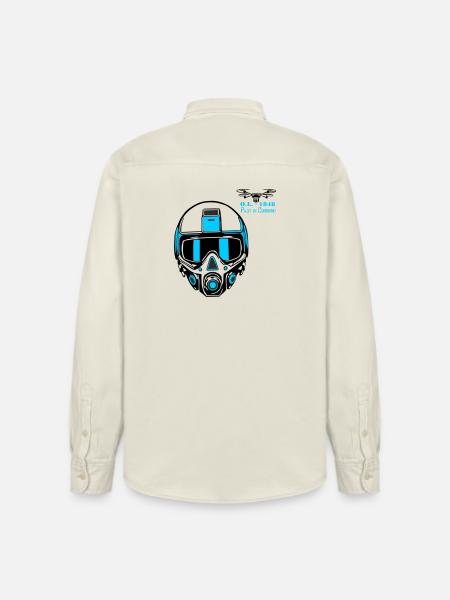 Drohnenpilot 2 - Relaxed Fit Unisex Organic Hemd von Stanley/Stella - Natur