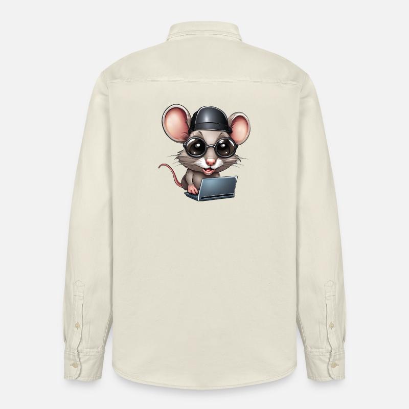 Computer, Informatikfreak, Informatiker - Relaxed Fit Unisex Organic Hemd von Stanley/Stella - Natur