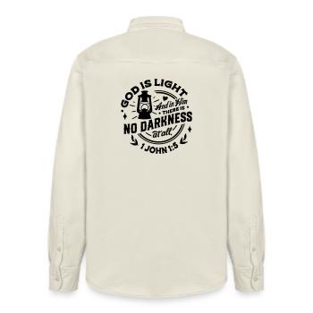 Ätherische himmlische Mondphasen Illustration - Relaxed Fit Unisex Organic Hemd von Stanley/Stella - Natur - Hinten - AI Model Male 178 light (178cm)