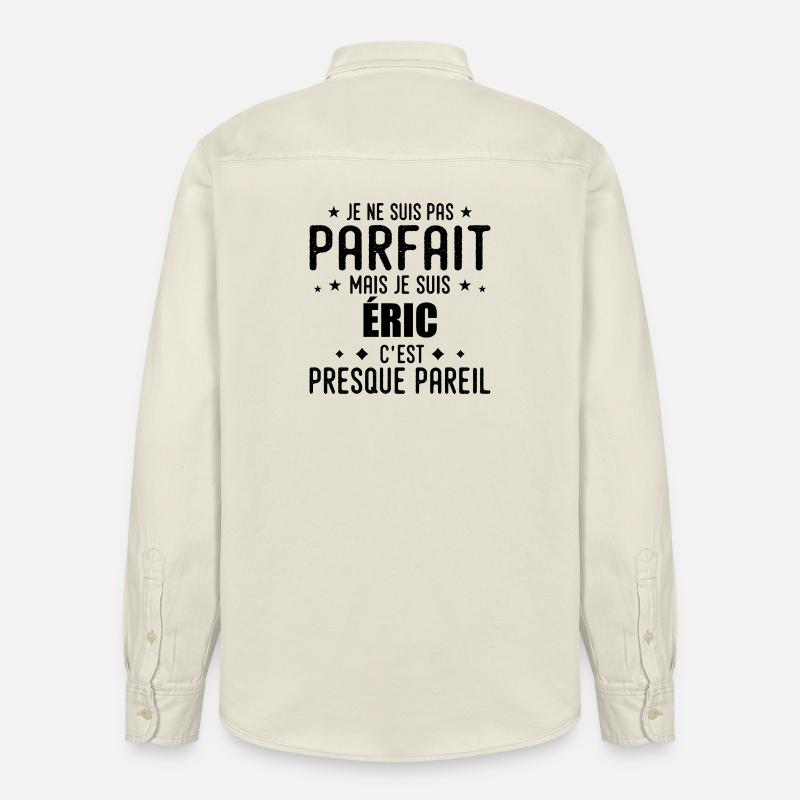 Eric: authentisch, unvollkommen, oberflächlich, perfekt - Relaxed Fit Unisex Organic Hemd von Stanley/Stella - Natur