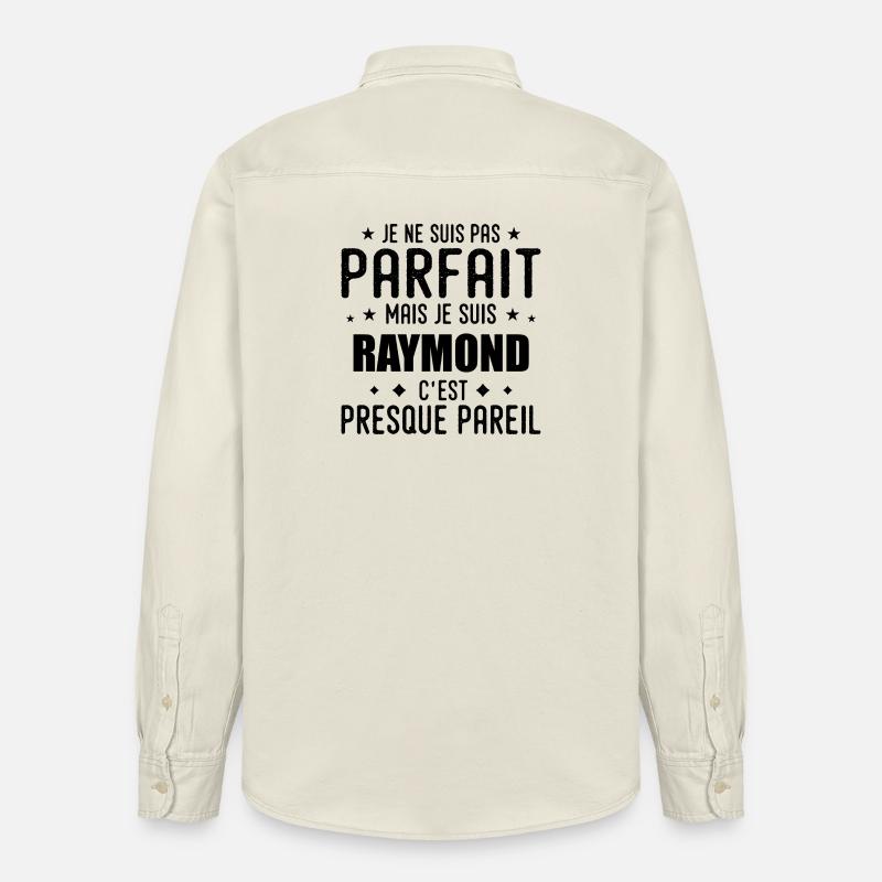 Raymond: authentisch, unvollkommen, oberflächlich, perfekt - Relaxed Fit Unisex Organic Hemd von Stanley/Stella - Natur
