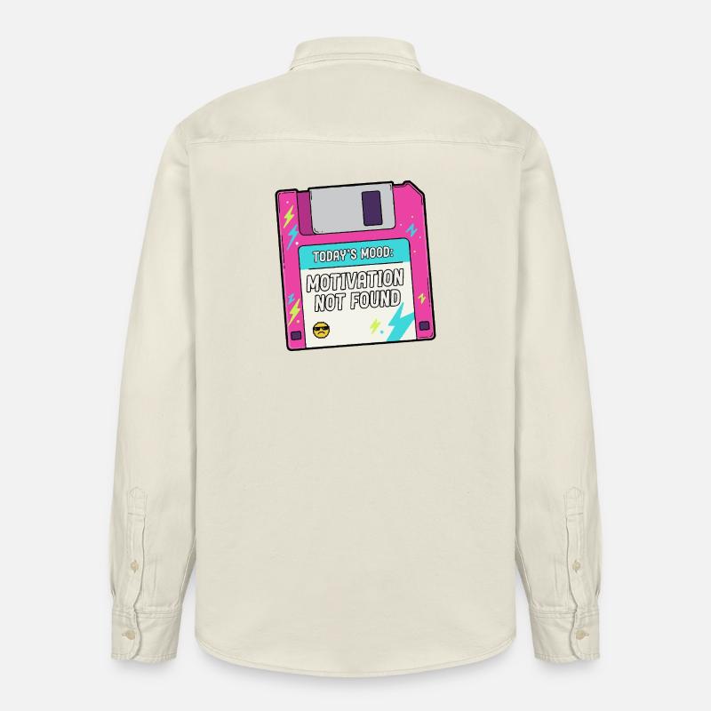 Auf der Diskette fehlt die Motivation - Relaxed Fit Unisex Organic Hemd von Stanley/Stella - Natur