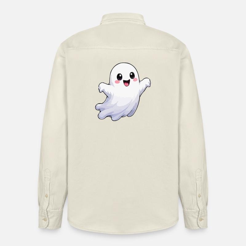 Ghost Comic Fun - Relaxed Fit Unisex Organic Shirt by Stanley/Stella - soft Ecru