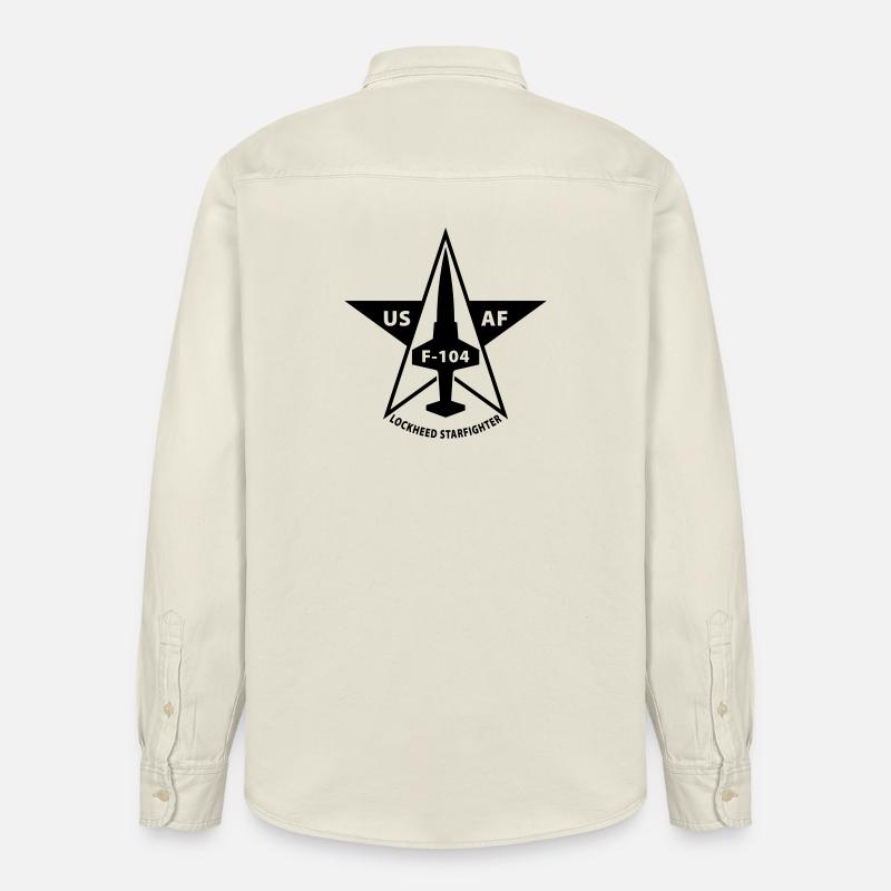 Lockheed Starfighter - Chemise unisexe coupe décontractée bio Stanley/Stella - écru doux