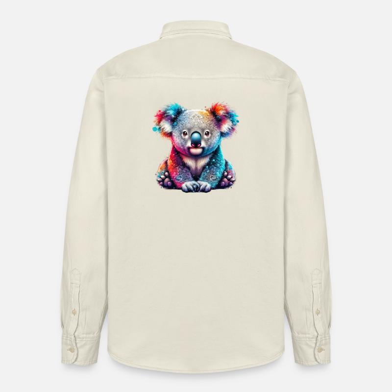 Koala - Chemise unisexe coupe décontractée bio Stanley/Stella - écru doux