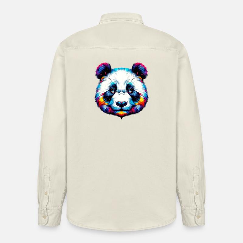 Panda - Relaxed Fit Unisex Organic Hemd von Stanley/Stella - Natur